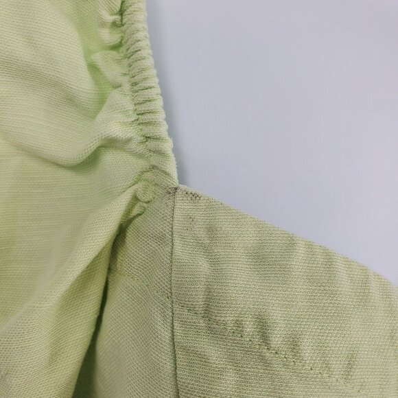 Wilfred Aritzia Janine Button Front Linen Blend Green Blouse Shirt Top Size Smal - Picture 5 of 8